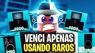 O pior desafio do TOILET DEFENSE usando APENAS RAROS | Roblox