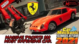 Ferrari 250 GTO restoration, upgrades and beautification - Car Mechanic Simulator 2021 (MOD)