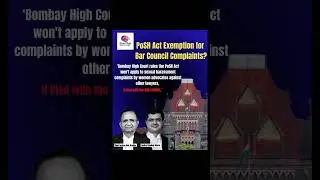 PoSH Act Not for Women Lawyers at Bar Council? 🚨 | Bombay HC Shocker! #news #law #facts #viralshorts
