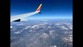 Flying Over The Rockies and Southern Utah | Window Seat View