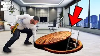 Franklin Found Hidden Trillionaire Bunker in GTA 5 | SHINCHAN and CHOP