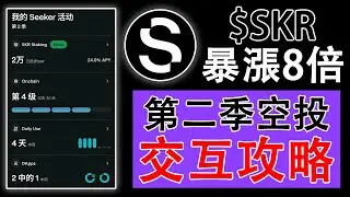 $SKR開盤後暴漲8倍! 未來有機會上幣安? 第二季該如何交互獲得高額空投? 農場嚕羊毛EP303