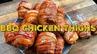 BBQ CHICKEN THIGHS - gefüllte Hähnchenoberkeulen aus dem Smoker