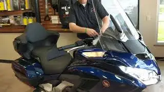 How To Lock Your 2018 Honda Goldwing Windshield In An Upward Position For Cleaning