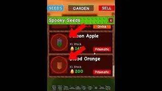 POISON APPLE VS BLOOD ORANGE GROW A GARDEN  #growagarden #roblox