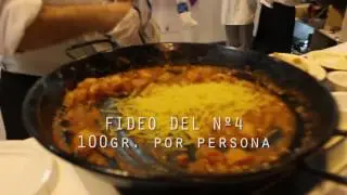 FIDEUÁ DE GANDÍA EN FITUR POR CHEF AMADEO (RECETAS)
