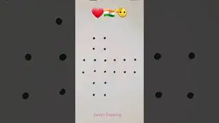 India 🇮🇳 map drawing easy trick | How to draw India map With Dots | India map drawing | map of india