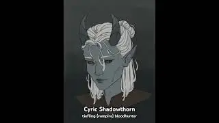 portrait for my husband&rsquo;s dnd character :)) #dnd #tiefling #vampire #portrait #procreate #timelapse