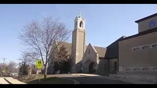 Historic churches in downtown Barrington, Illinois (Chicago suburb)