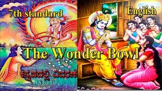 The Wonder Bowl | 7th standard English  | chapter 5