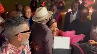 JOY as Raila Odinga attends a high-profile wedding of Senator Hamida Kibwana&rsquo;s son in Karen!!