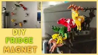 Cool DIY FRIDGE MAGNETS | Home Decor 💡 For KIDS | Reuse Old Plastic TOYS | BEST out of Waste [2020]