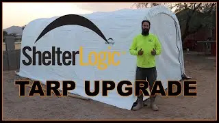 Shelterlogic Garage in a Box 12x20x8 | Upgrade to 21.5 Oz PolyVinyl