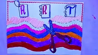 How to draw a Scissors for kids easy and step by step