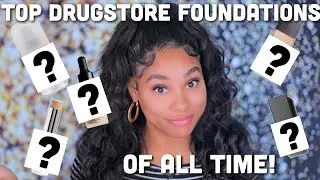 TOP 5 DRUGSTORE FOUNDATIONS OF ALL TIME | DEMO INCLUDED