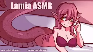 Cuddles With Your Lamia Girlfriend | ASMR Roleplay F4M (monster girl, whispers, kissing sounds) ♥