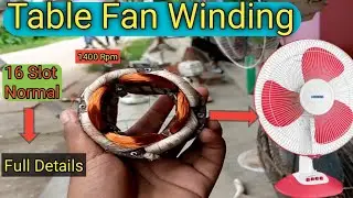 16 slots 1400 Rpm Normal Table Fan Rewinding