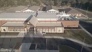 The new Crestline Elementary School in Hartselle, Al filmed with a drone in 4k