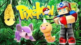 CAPTURING OUR FIRST POKEMON! (POKEMON IN MINECRAFT) Pixelmon Episode 2