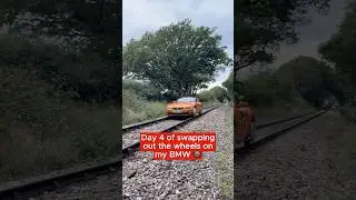 Day 4 of swapping out the wheels on our BMW Z4