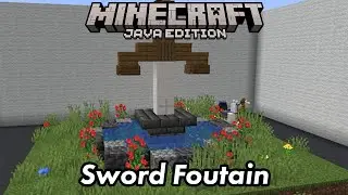 How to make Sword Foutain Simple Build in Minecraft - New Build Hacks & Ideas in Minecraft