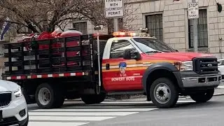 RARE Catch FDNY Engine 33 Purple K 33 and Tower Ladder 9 Responding