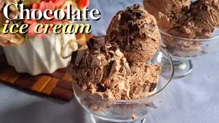 Easy 4 ingredients CHOCOLATE ICE CREAM recipe ! Needs no machine.