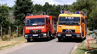 Ca 800qm Stallbrand in Storbeck/Siedlung
