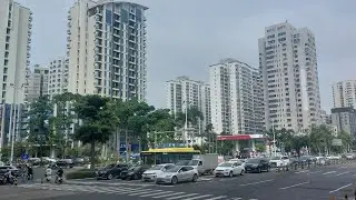 Meilan District | The beautiful roads, buildings, and coconut trees in Haikou City, Hainan, #china