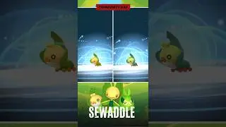 Evoluci&oacute;n de Sewaddle normal y Shiny en Pok&eacute;mon Go