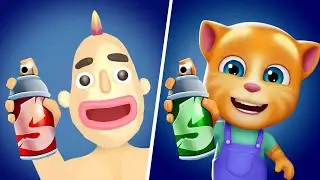 Talking Tom Gold Run VS Sandwich Runner Game - Tom Gold Run New Update, Talking Tom Cat Gameplay
