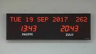 BRG Precision Product's 668T - 2 Zone, Fixed Zone, Time Zone Clock Display