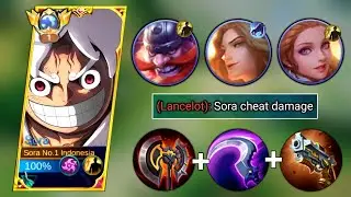 SORA TUTORIAL | HOW TO COUNTER META LANCELOT JUNGLE USING HERO SORA🔥 | SORA 1 HIT BUILD 2026 MLBB