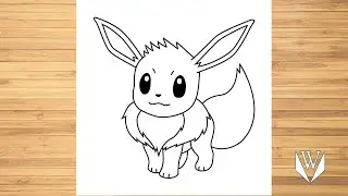 Wie zeichnet man Pokemon Eevee Schritt für Schritt | Kostenloser Download Malvorlagen
