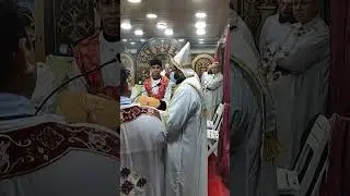 القداس الالهي الأول لأبونا كيرلس داود كاهن كنيسة العذراء ومارمينا بالمستشفي القبطي - الإسكندرية