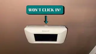 Honeywell Thermostat Won't Snap On (Click In / Sit Flush)