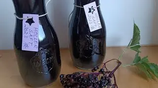 Holunderbeerensaft bzw. -Sirup 🫐🥤 ohne Entsafter