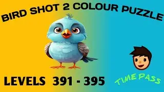 Bird shot 2 colour puzzle 🐦 levels 391-395 #birdsortcolorpuzzle #birdpuzzle #birdshort