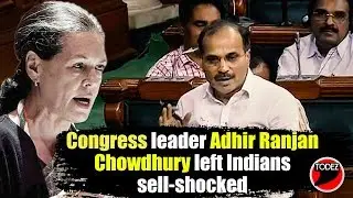 Congress leader Adhir Ranjan Chowdhury creates controversy over #Article370 removal