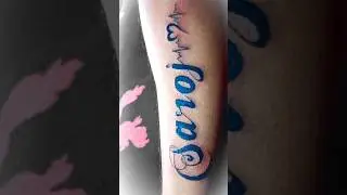 freehand Letter tatoo @asishart1243 #tatoo #lettertattoodesign #tatooartist