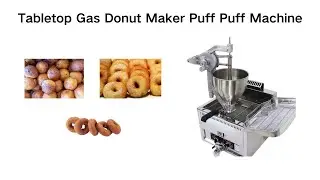 Tabletop Gas Donut Machine Mini Donuts Puff Puff  Machine Mandazi Churros Pakora Beignet Funnel Cake