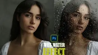 Create wet water effect just in 1min
