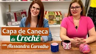 Capa de Caneca de Crochê | passo a passo