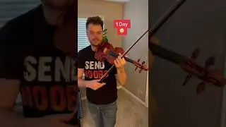 1 Day Vs 10 Years of Playing Violin