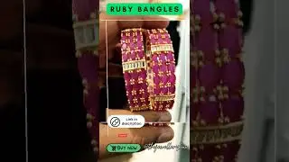 Fancy Ruby Stone Bangles#trending #girl #youtubeshorts #ytshorts #viralshorts #wedding #trend #reels