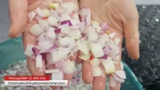 Industrial Onion Vegetable Cube Dicing Machine With 304 Stainless Steel