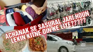 father's daughter's masti//suddenly going to sasural//why???//shopping//bagpack easy way//