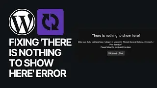 Fixing 'There is nothing to show here' Slider Revolution WP Plugin Error