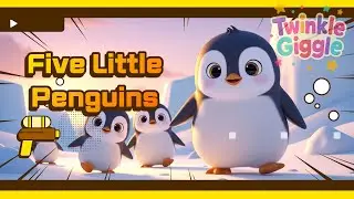 Five Little Penguins | Cute Kids Dance Song | Waddle Waddle Dance! 🐧🎶