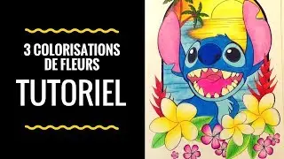 Tutoriel | 3 colorisations de Fleurs ! (Prismacolors premier)